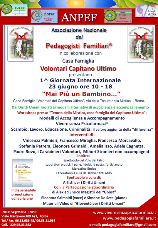 1° Giornata Internazionale “Mai più un Bambino”
